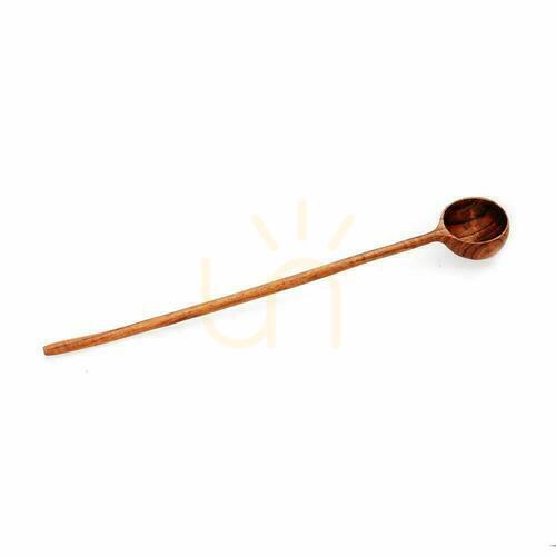 Check Teak Wood Dosage Spoon BAZAR BIZAR Teak Root Collection Natural