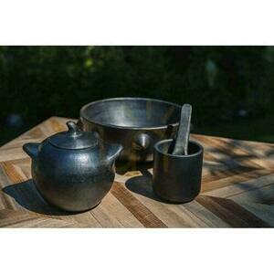 Terracotta Cup BAZAR BIZAR Black Burned Collection 8 cm small 6