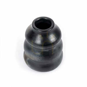 BAZAR BIZAR Burned Collection black terracotta vase, 17 cm small 12