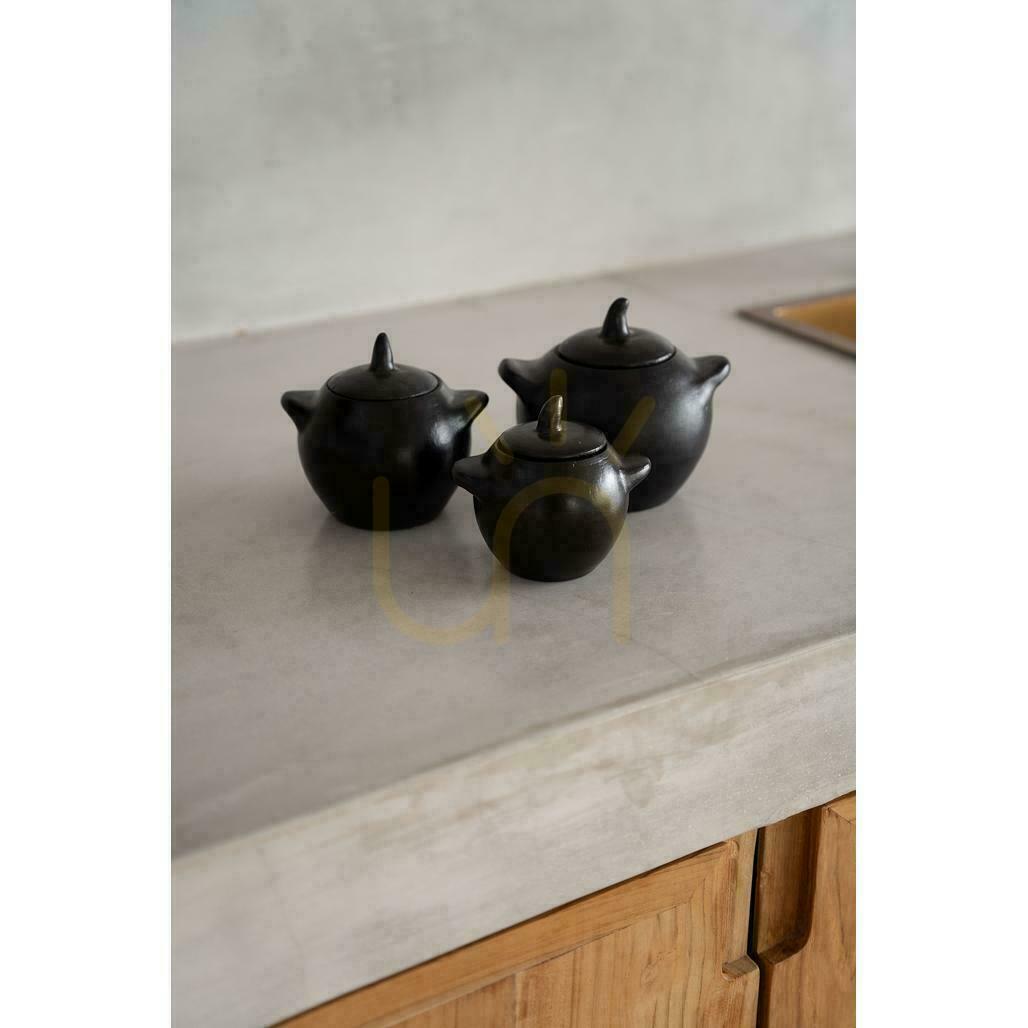 Preview Terracotta Jar BAZAR BIZAR Black Burned Collection L Terracotta Jar BAZAR BIZAR Black Burned Collection L