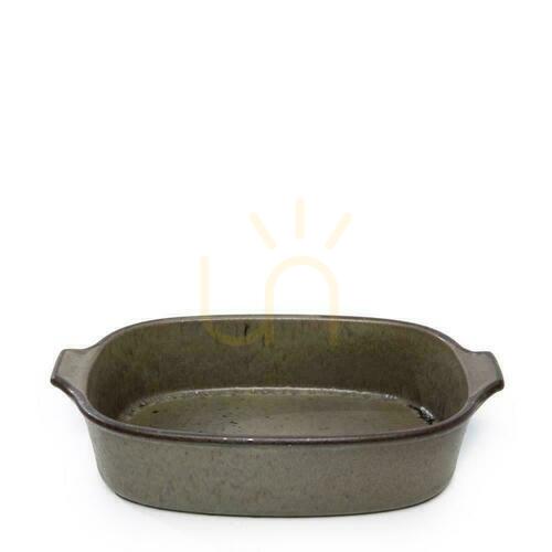 Check Ceramic Oven Tray BAZAR BIZAR Green M
