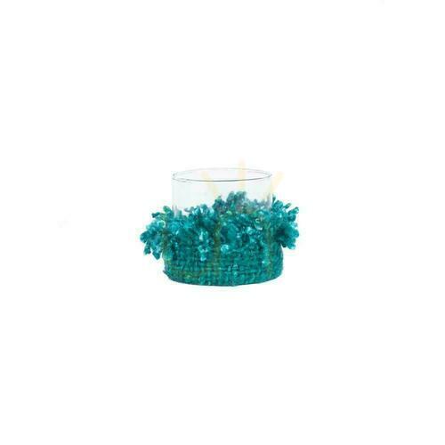 Check Candle Holder BAZAR BIZAR Oh My Gee Aqua Cotton S