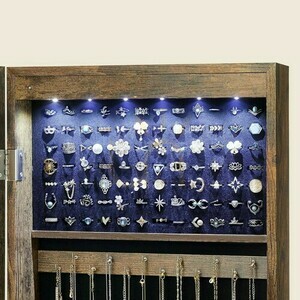 Jewelry cabinet with mirror - JJC93CB small 2