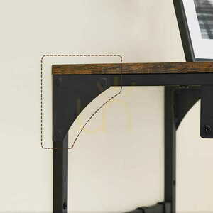 Wall Coat Rack with Shelf and 8 Hooks VASAGLE LCR103B01 small 5