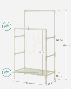 Clothes Rack Hanger - RDR01WT small 5