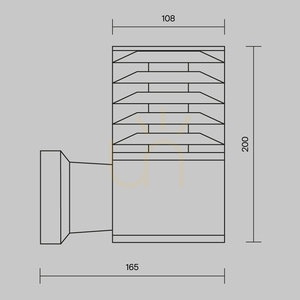 BRONX O576WL-01B outdoor wall lamp IP54 Maytoni small 8