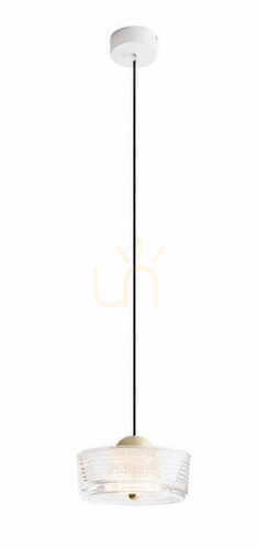 Check Max Light Lipari I P0542 Pendant Light White with Brushed Gold LED 6 W 16 cm