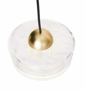 Pendant Light Max Light Lipari VII P0544 White Brushed Gold 7-Light LED 3000K small 2