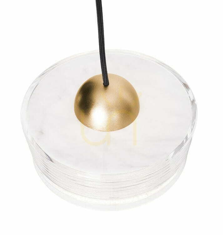 Display Pendant Light Max Light Lipari III P0543 White Brushed Gold 3-Light LED 3000K Pendant Light Max Light Lipari III P0543 White Brushed Gold 3-Light LED 3000K