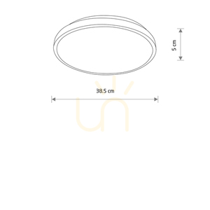 Nowodvorski AGNES ROUND LED PRO 10978 white LED ceiling light 38.5 cm 4000 K small 5