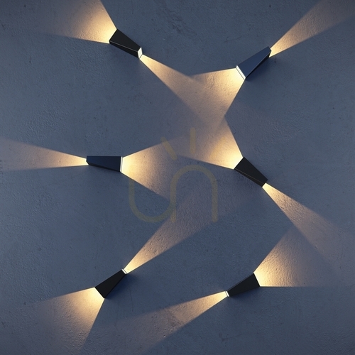 Check TIMES SQUARE wall lamp O580WL-L6B IP54 Maytoni.