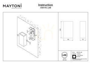 TIMES SQUARE wall lamp O581WL-L6B IP54 Maytoni. small 7