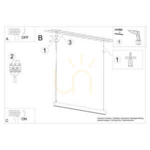 Pendant lamp SOREN schwarz LED 3000K Thoro 8 Pendant lamp SOREN schwarz LED 3000K Thoro small 8