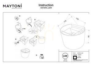FULTON wall lamp O573WL-L6W IP54 Maytoni small 8