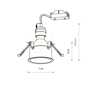 Recessed Spotlight CUP 10788 Nowodvorski, White, GU10 R50 small 8