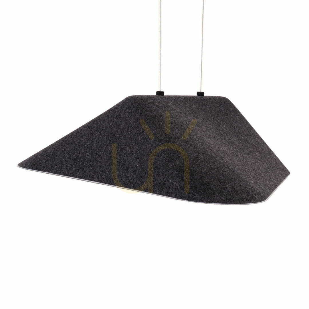 View Pendant Light Max Light Carbon P0567 Black Grey Felt 50 cm LED 8W Pendant Light Max Light Carbon P0567 Black Grey Felt 50 cm LED 8W