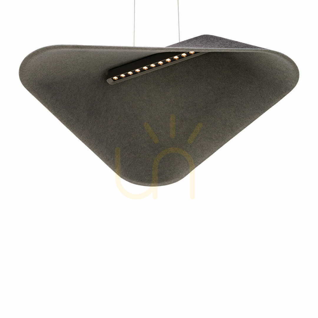 Preview Pendant Light Max Light Carbon P0567 Black Grey Felt 50 cm LED 8W Pendant Light Max Light Carbon P0567 Black Grey Felt 50 cm LED 8W
