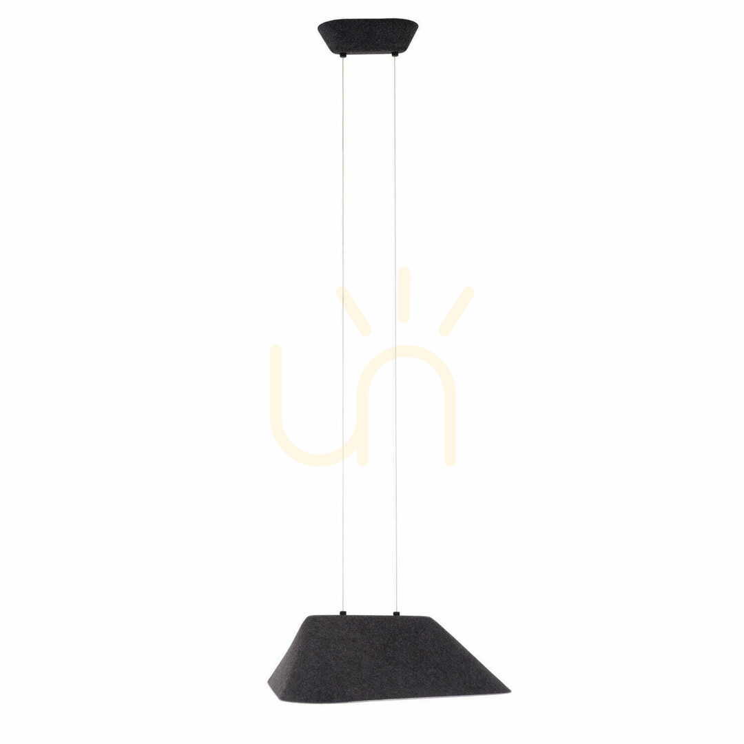 Display Pendant Light Max Light Carbon P0567 Black Grey Felt 50 cm LED 8W Pendant Light Max Light Carbon P0567 Black Grey Felt 50 cm LED 8W