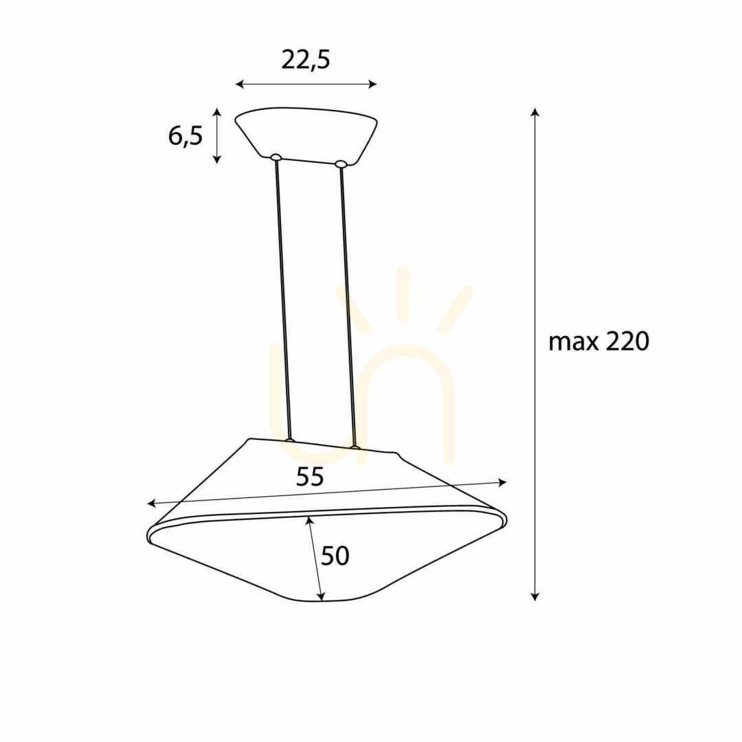 Show Pendant Light Max Light Carbon P0567 Black Grey Felt 50 cm LED 8W Pendant Light Max Light Carbon P0567 Black Grey Felt 50 cm LED 8W