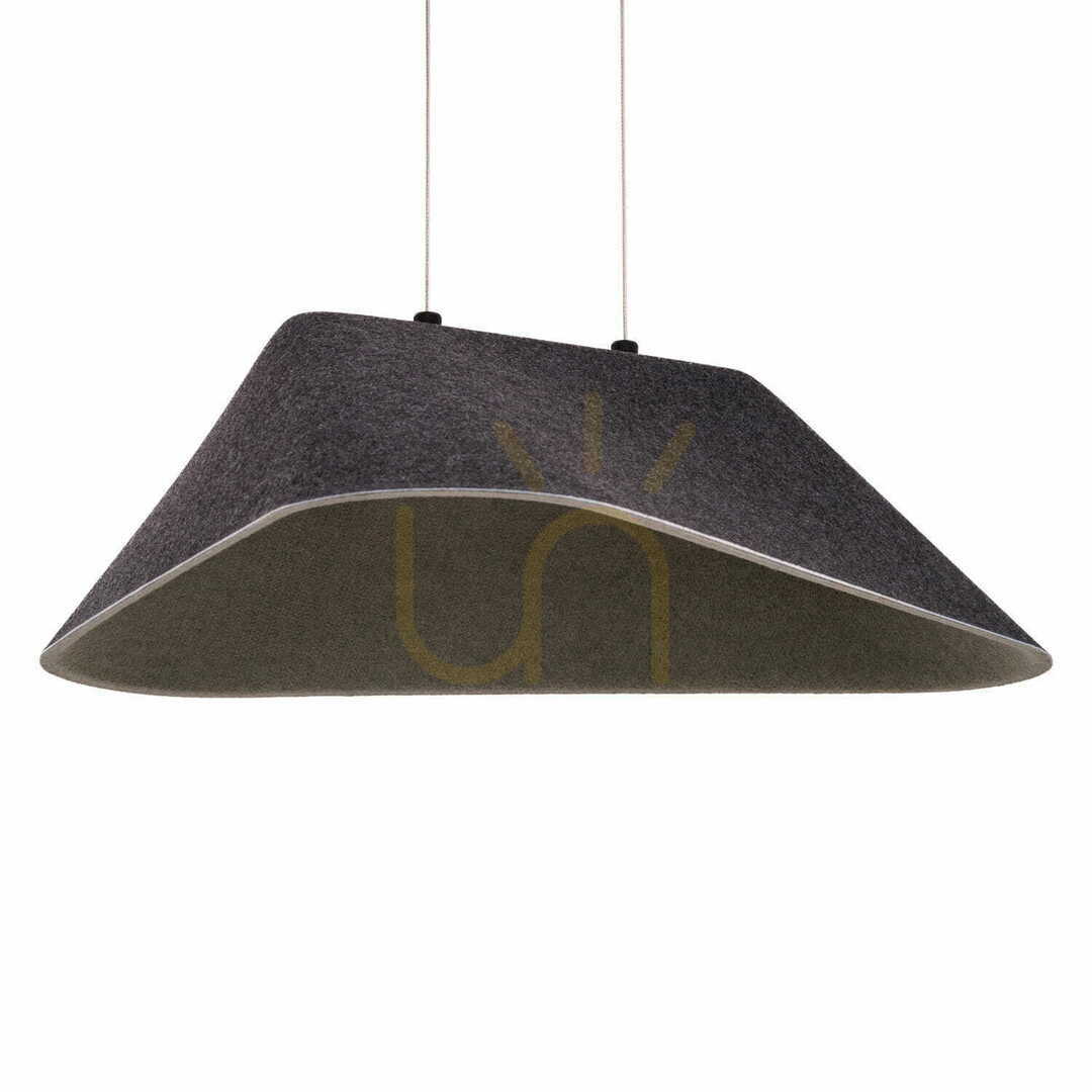 Check Pendant Light Max Light Carbon P0567 Black Grey Felt 50 cm LED 8W Pendant Light Max Light Carbon P0567 Black Grey Felt 50 cm LED 8W