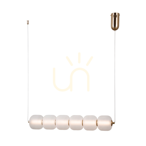 Check Italux Ganti LED Pendant Light Golden Opal 3000K 15W PND-34362-6H-HBR-OPAL