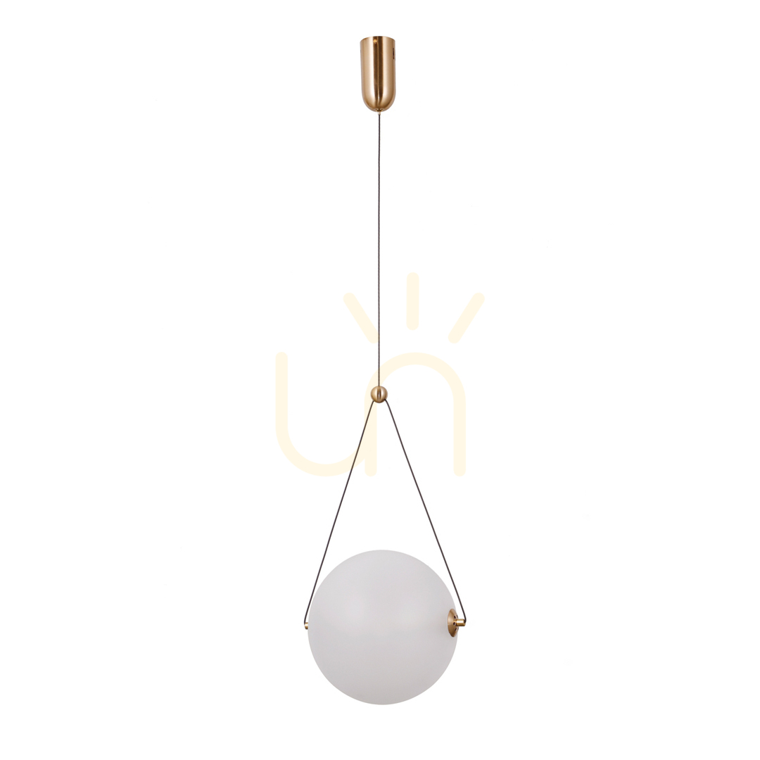 Italux Rastia LED Pendant Light Gold Opal 25 cm PND-34361-L-HBR-OPAL
