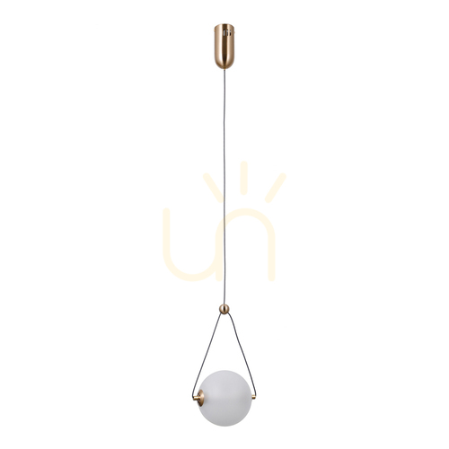 Check Italux Gold Opal LED Pendant Light 15 cm PND-34361-S-HBR-OPAL
