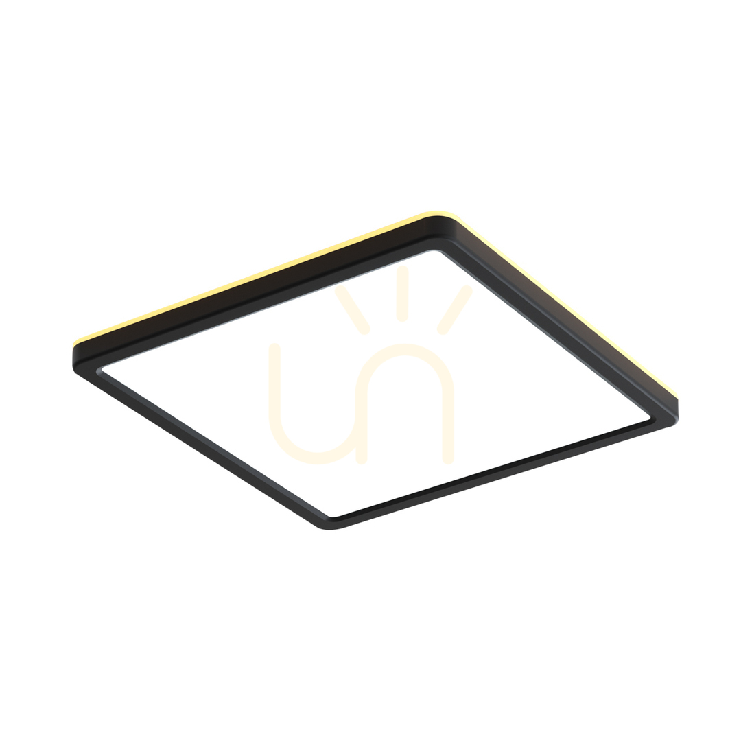 Plafon Italux Aleria LED 45 cm czarny 50W 5200 lm PLF-39573-450S-50W-BL