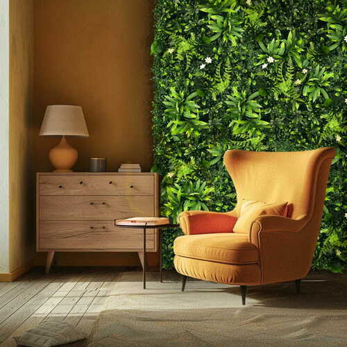 Check Orchidea Artificial Green Wall Mat 50x50cm