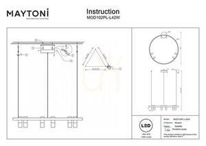 SATELLITE pendant lamp MOD102PL-L42W Maytoni small 5