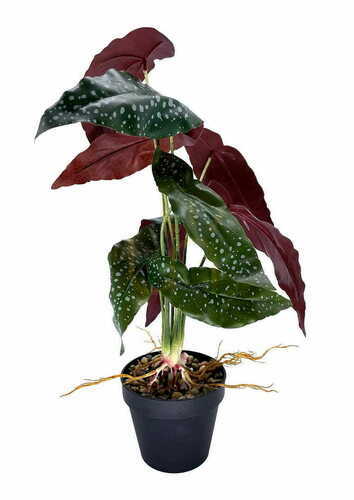 Check Artificial Begonia Rosie Plant 47 cm