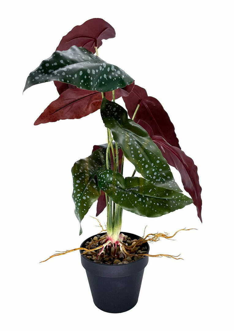 Check Artificial Begonia Rosie Plant 47 cm Artificial Begonia Rosie Plant 47 cm