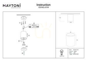 Plafond SLIM C014CL-01W Maytoni small 4