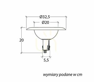 Outdoor Pole Light SU-MA FEBE Black 32.5 cm 1081-101N small 1