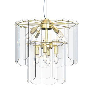 Zuma Line NIRA MD3523-8M-EGN gold chandelier, 8 × E14, 43 cm small 2