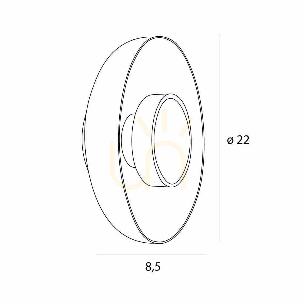 Display Wall Light Max Light Signature W0378 Brass 3000K Wall Light Max Light Signature W0378 Brass 3000K