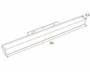 Track Light Max Light MAX M0023N Magnetic Linear White 30cm LED 3000K small 2