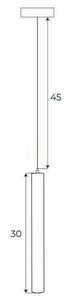Pendant Light Max Light MAX M0034Z White Zigbee Aluminum 75 cm small 3