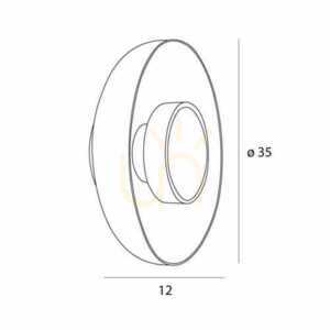 Wall Light Max Light Signature W0379 Brass 3000K 3 Wall Light Max Light Signature W0379 Brass 3000K small 3