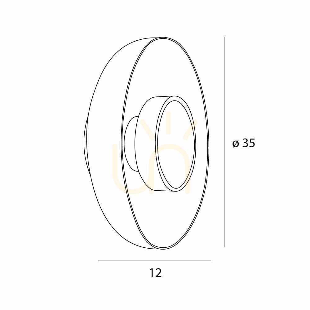 Display Wall Light Max Light Signature W0379 Brass 3000K Wall Light Max Light Signature W0379 Brass 3000K