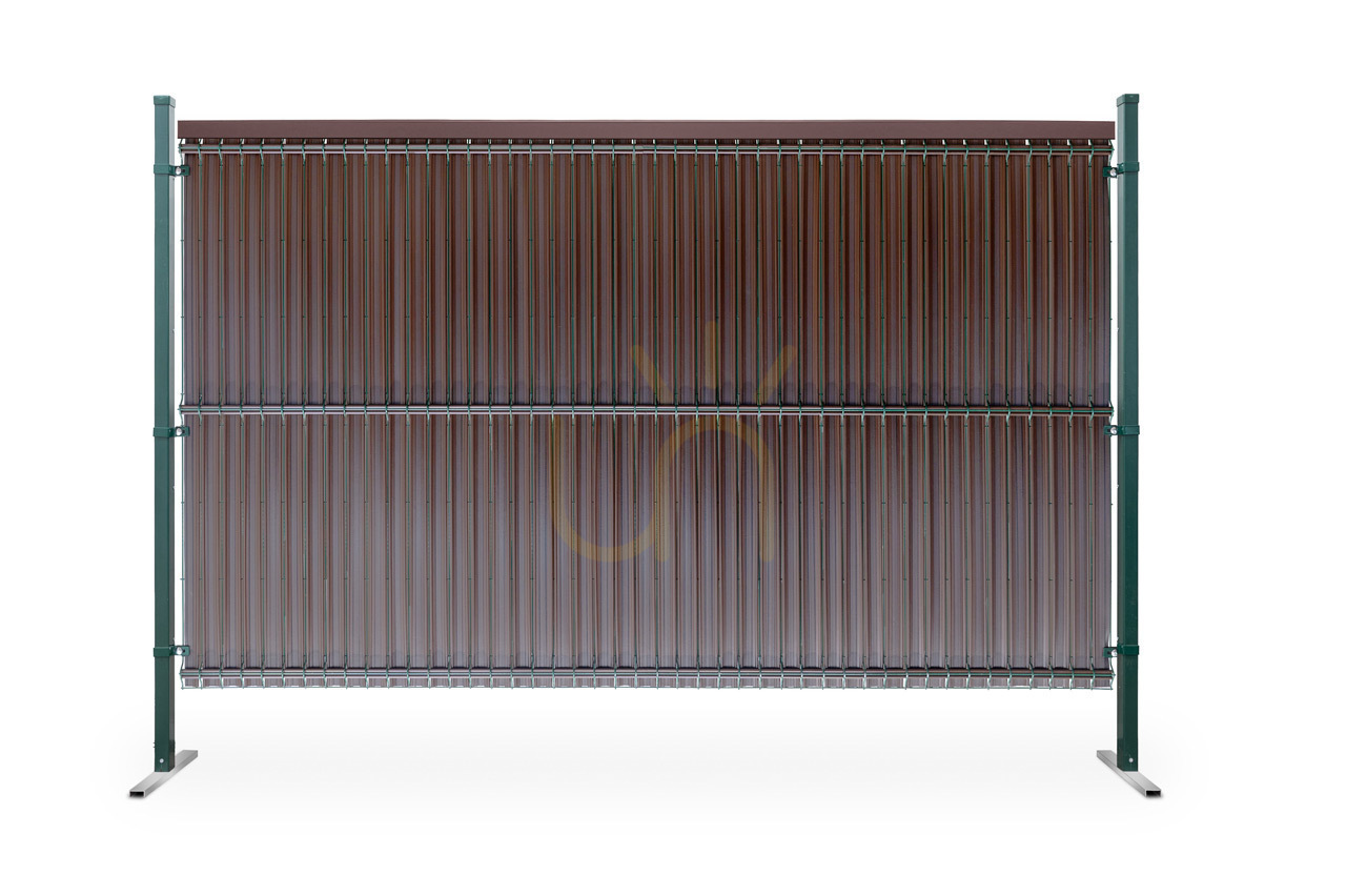 Fence Slats Vertical Wide 173x250cm RD01 Light Brown set