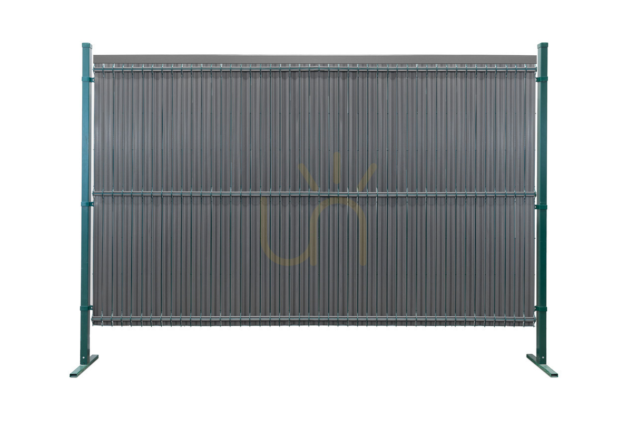 Vertical Fence Slats 123x250cm RD03 Anthracite set