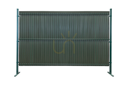 Check Vertical Fence Slats Wide 123x250cm RD12 Green set