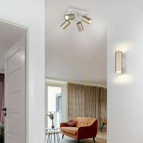 Check Trio MARLEY 212400265 wall light, coffee brown, 2×GU10
