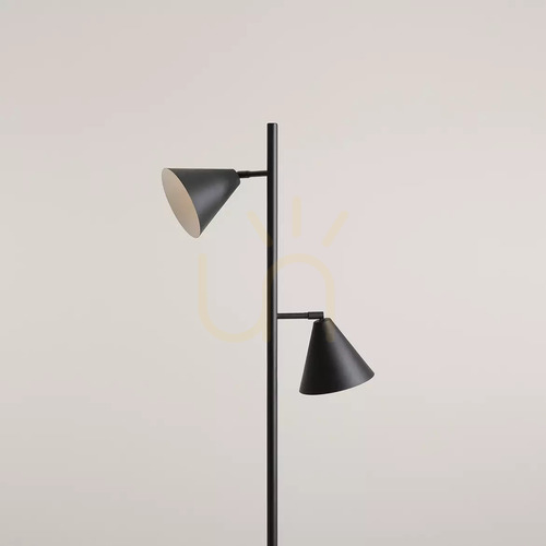 Check Aldex FORM 2 FLOOR Black Metal Floor Lamp 2x E27 1108A1_2