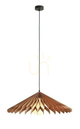 Check Pendant Light Aldex Nature Sun XL Wood Metal Glass 1140G_XL