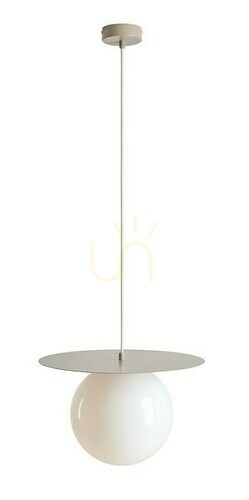 Check Pendant Light Aldex Loop Beige 25 cm Metal Glass 1125G17_L