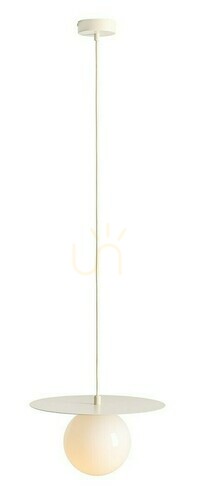 Check Pendant Light Aldex Loop Cream S Beige Metal Glass 1125G9_S