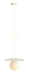 Aldex LOOP CREAM S pendant light, cream, 14 cm opal glass globe 1125G9_S small 0