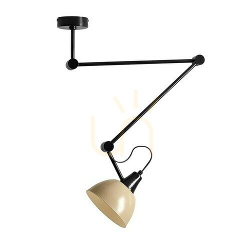 Check Plafon Aldex Aida Gloss beżowy metalowy 17 cm 1x15W 1141PL_G3_17